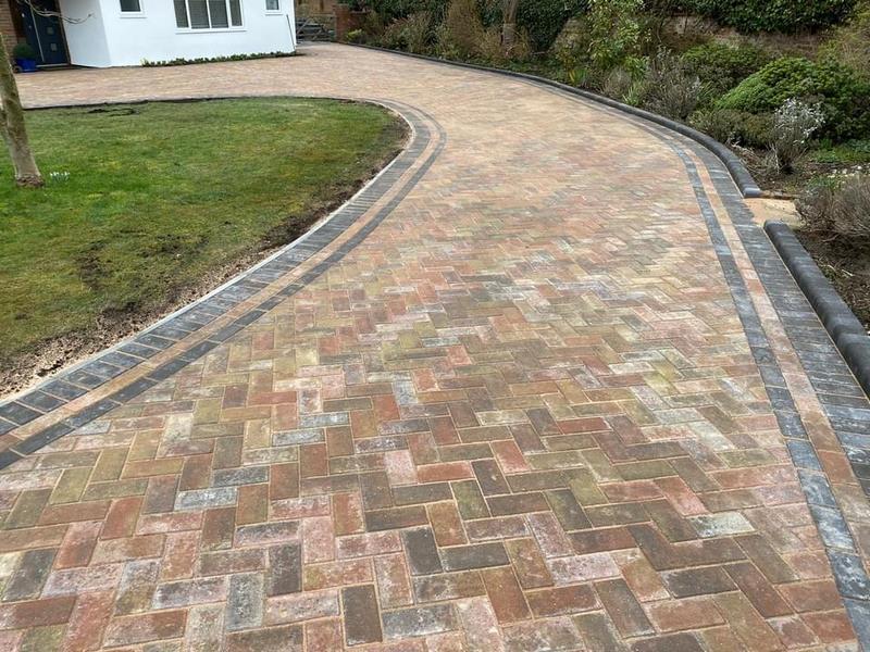 Autumn Gold Block Paving Watford Driveway 08