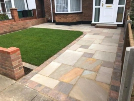 Front Garden Slab Paving Step 02 Front Garden Slab Paving Step 02