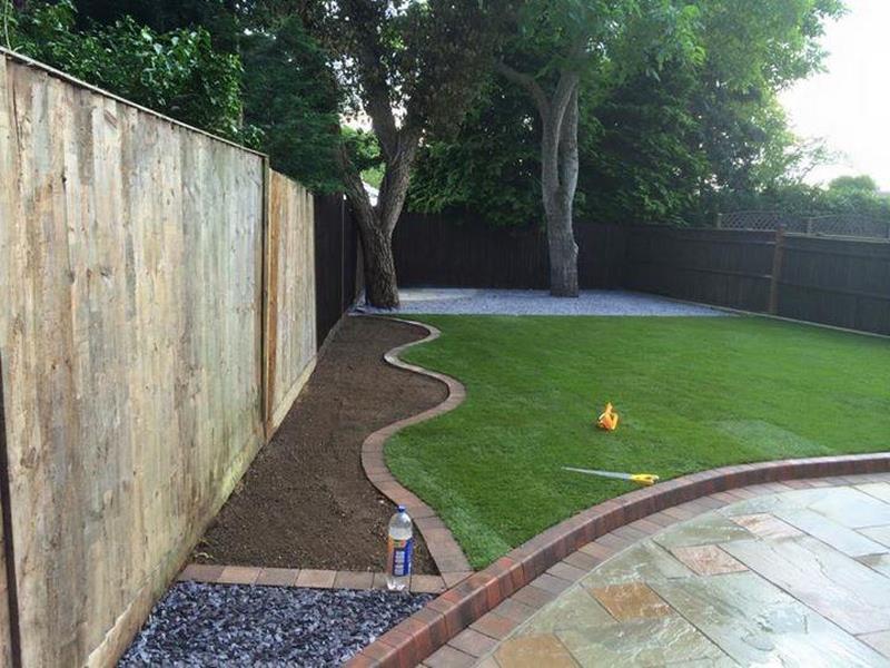 sandstone patio new lawn turn watford 01 1