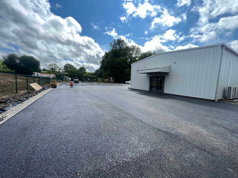 New tarmac for car park